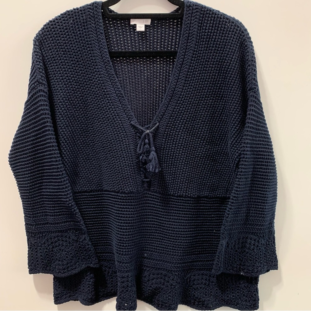 J.Jill royal blue crotched blouse size large
